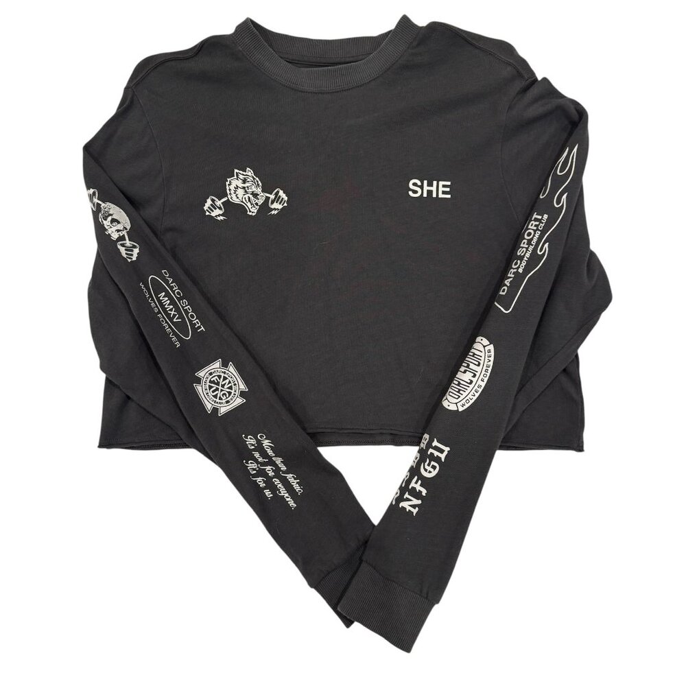 DarcSport -SHE Collection Cropped Long Sleeve Tee - Size S